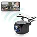 GREENAUTO Telecamera posteriore WiFi HD 1080P 5G Wi-Fi per iPhone iPad Android Phone Pad con grandangolo di 170°, visione notturna, IP69K, impermeabile, parcheggio senza fili, per auto, furgoni, SUV