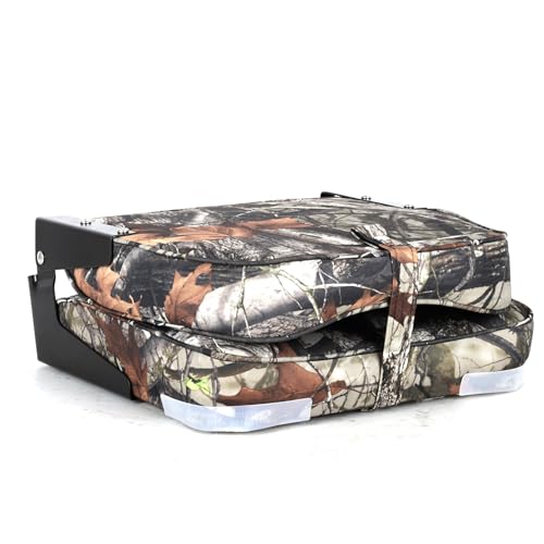 NESHULT Premium Marine A Pair of Low Back Camo Folding Boat Seat, Fishing Marine Seats with Stainless Steel Screws