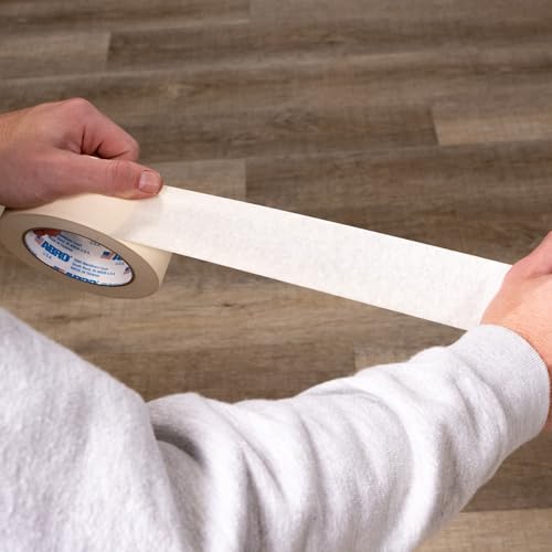 Image of ABRO Masking Tape, GP 24mm x 55M, All Purpose Natural Masking Tape for Temporary Labeling and Marking, Easy Tear, Clean Removal, Painters Tape for DIY and Professional Uses - Natural