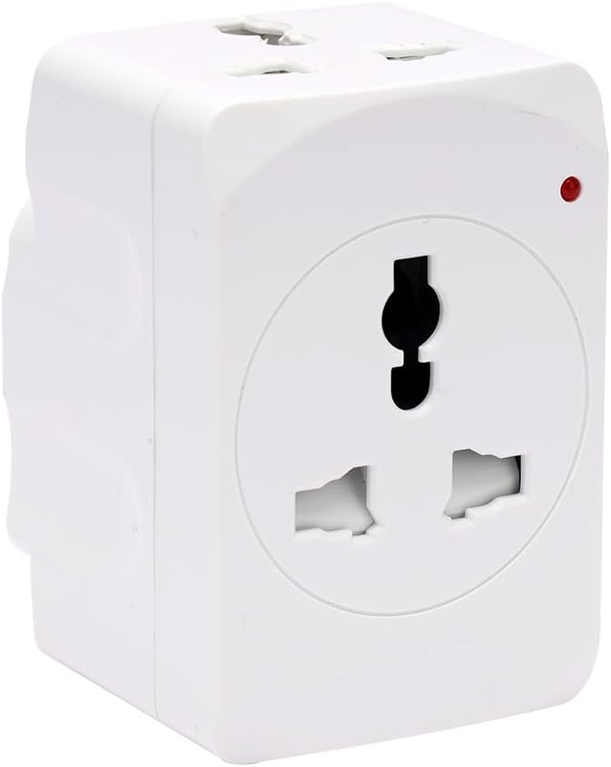 Melfi 3 Way Multi Plug Adapter Socket Universal Travel Adaptor-Plug Extension For Kitchen Appliances, Office, Laptop, TV, Indoor Lighting, Shaver, Power Adapter with Multiple Socket