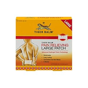 Tiger Balm Pain Relieving Patch Large 4 Each (Pack of 18)