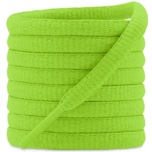 Image of DELELE 2Pair Oval Shoes laces 42 Colors Half Round 1 /4 inchAthletic ShoeLaces for Sport /Running Shoes Shoe Strings