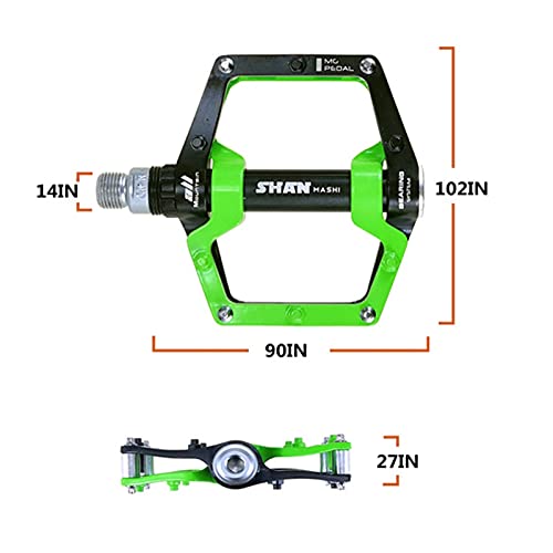 Yinhao 2020 Shanmashi New Bicycle Pedals Magnesium Aluminum Alloy Pedal Mtb Road Bike Pedals 5 Colors Optional 400G/Pair (Color : Color 3) #TOP4