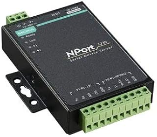 MOXA NPort 5230 2-Port Device Server, 10/100 Ethernet, RS-232 x 1, RS-422/485 x 1, Terminal Block
