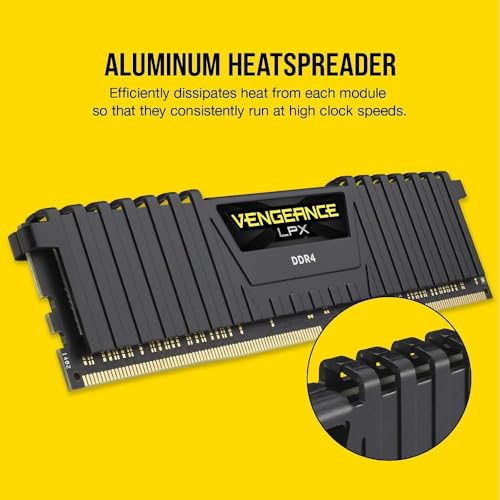 Image of Corsair 16 GB Vengeance LPX DDR4 3000MHz C16 XMP 2.0 Desktop Memory - Black