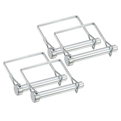 Goupille d'attelage pour remorque PATIKIL carrée 3/8 x 2.8 pouces en lot de 4 pièces