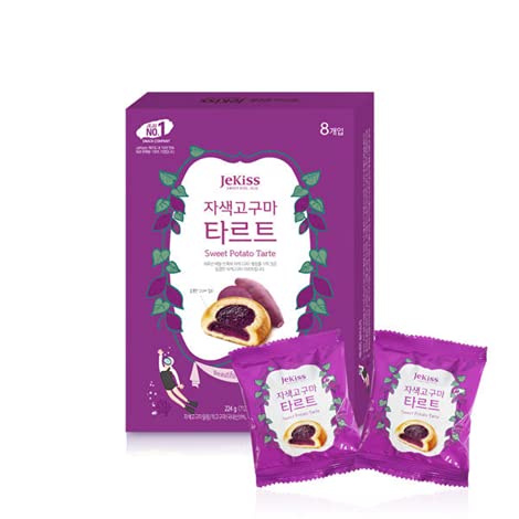 [8PCS/BOX] Sound of Seoul with Jeju Ingredients, Premium Korean Jeju Snack, Individually Packaged Popular Korean Brand (Sweet Potato Tart)