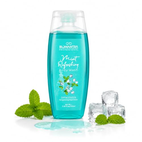 Image of Professional Mint Refreshing Body Wash | Cooling & Soothing Formula | Cleanses, Hydrates & Refreshes Skin | Mint Extract & Sweet Almond Oil | Daily Use Body Cleanser | 100ml
