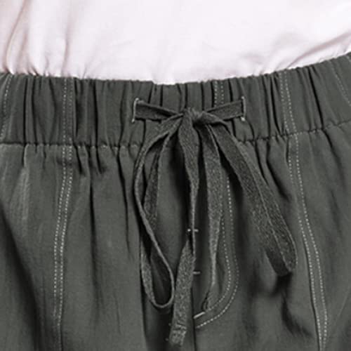 Dames Shorts Europese en Amerikaanse Zomer Casual Shorts Met Zakken Hoge Taille Wijde Benen Mode All-Match Shorts - Afbeelding 4