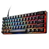 SteelSeries ラピッドタップ ラピッドトリガー 搭載 ゲーミングキーボード ミニサイズ Apex Pro Mini Gen 3 US 有線 英語配列 OmniPointスイッチ 2-in-1アクションキー 搭載 ブラック 64913