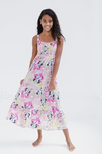 Disney Minnie Mouse Floral Girls Smocked Maxi Dress Little Kid to Big Kid Sizes (4-14-16)3