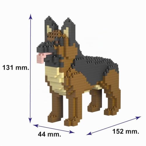 Atomic Building Kit De Construction en Mini-Blocs. Figurine D’Animal De Compagnie À Assembler. pour Collectionneurs Adultes Et Enfants. Chien Berger Allemand/German Shepherd – vue 2