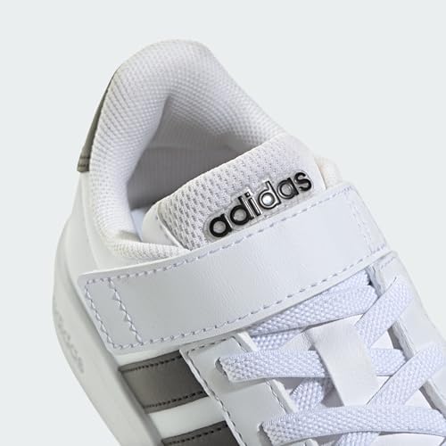 adidas Unisex-Kids Grand Court 3.0 El C, White/Black, 3 — view 5