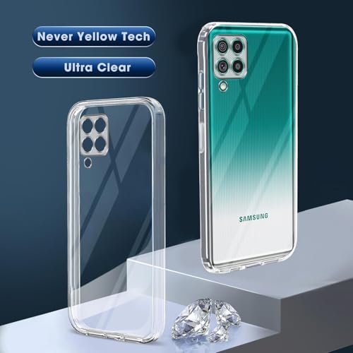 Image of Jkobi Back Cover for Samsung Galaxy F62 (Silicone Clear Shockproof Case with Camera Protection | Soft and Flexible | Transparent)