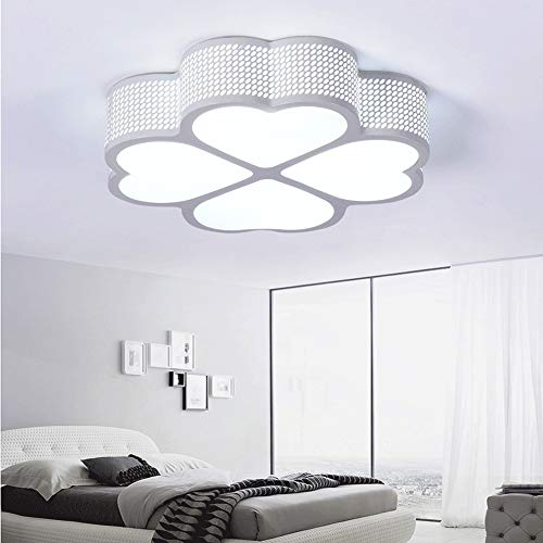 Preisvergleich Produktbild Mountr LED-Deckenleuchte Clover Fernbedienung Schlafzimmer leuchtet Warm Romantic Master-Schlafzimmer Petal-Form-Raum-Leuchten Wohnzimmerleuchten Hängeleuchten Deckenleuchten