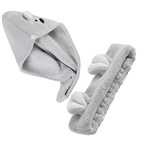 Healvian Hair Drying Cap Hair Band Absorbent Towel Wrap for Women Salon Supplies Thicken Bath Towel