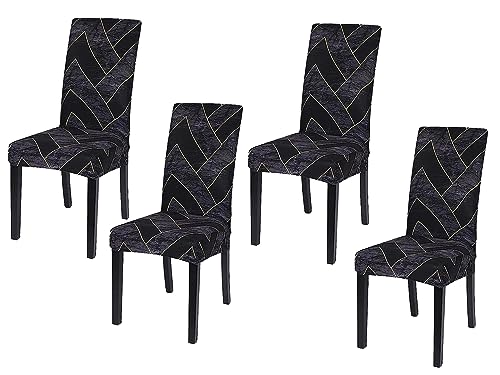 AAZEEM Dining Room Chair Covers Stretch Parsons Chair Slipcovers for Dining Room Chair |Elastic Cover | Stretchable | Removable | Washable | Set of 4 |