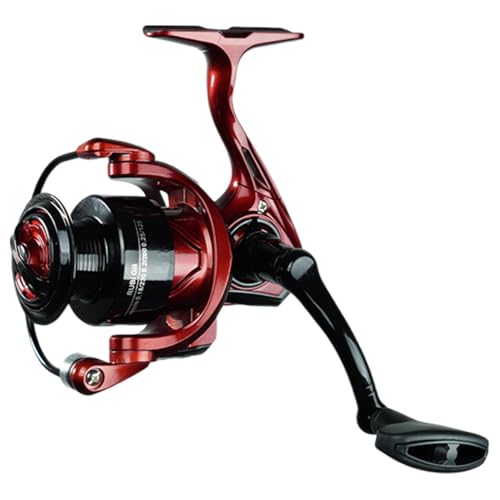 Pesca Brasil, Molinete Rubi G2 2000, 13cm, Inox Ambidestro, Camping, Profissional, Vermelho