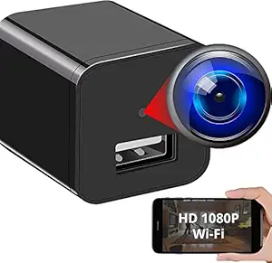 TECHNOVIEW Spy WiFi Camera Hidden Indoor Mini Full HD 4k 1080p Video Recorder, Spy Camera Work 24 Hours, Watch Live in Smartphone Android/iOS Mini Cam for Home/Office/Support Upto 128GB SDCard