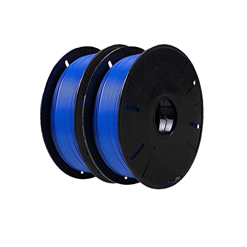 Image of Tesseract Premium PLA + 1.75mm 3D Printing Filament | Dimensional Accuracy + /- 0.03mm | Compatible with Most FDM Printers | 1 KG 3D Printer Filament - PLA Blue (Quantity 2)