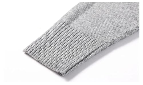 Men Woolen Knit Pullover V Neck Sweater Black Fall Winter Long Sleeves Knit Jumper3