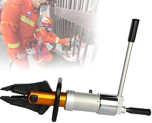 360° Rotating Hydraulic Expanding Pliers - 18T Shearing Force, 5.5T Expansion Force, Heavy-Duty Hydraulic Spreader for Emergency Rescue, Portable Aluminum Box Included