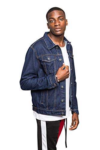 Image of VICTORIOUS Men's Distressed Denim Jacket