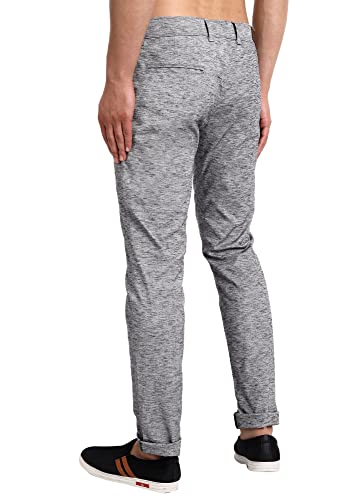 Image of Majestic Man Men's Slim Fit Mid Rise Casual Comfortable Trousers