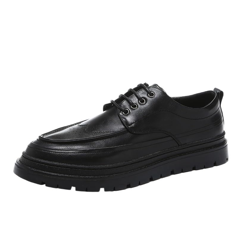 Men's Breathable Business Oxford Lace-Up Anti-Slip Formal Duty Work Shoes Comfort Casual Oxford Shoes