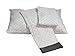 Bacati - Aztec/Love 3 Piece Toddler Bed Sheet Set Includes Fitted Sheet, Top Sheet, and Pillow Case (3 pc Toddler Bed Sheet Set, Grey Plus/Cross)