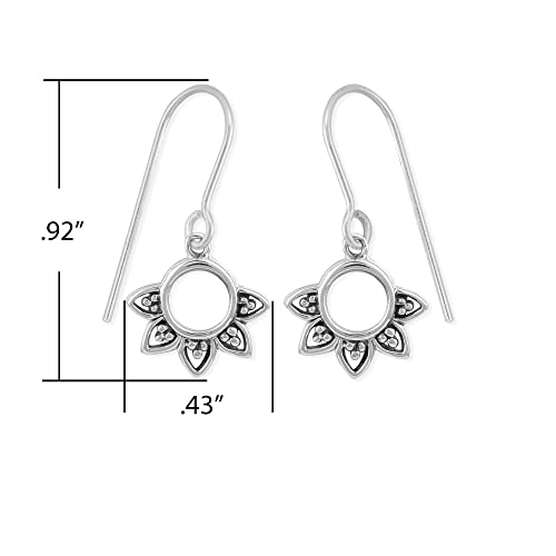 Boma Jewelry Sterling Silver Balinese Filigree Circle Dangle Earrings4