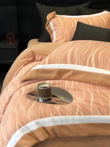 Parure de lit pour lit simple orange decoration d interieur parure de lit pour hotel W28 - 5