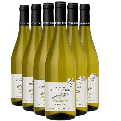 Côtes du Rhône Cuvée Confidence tinto 2023 - Orgánico - Domaine Fond Croze - DOP - Valle del Ródano - Francia - Variedades de uva Syrah,Grenache - 6x75cl