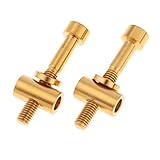  Toygogo 2pcs Fahrradschrauben M5x30 // 35 / 40mm Sattelschraube Für Mountain Road Bike - Gold M5x40