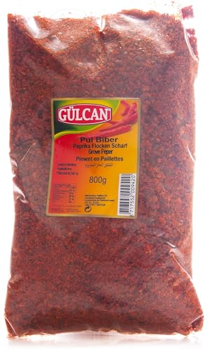 Gülcan Pul Biber Paprikapulver Paprikaflocken Scharf XL Beutel 800g