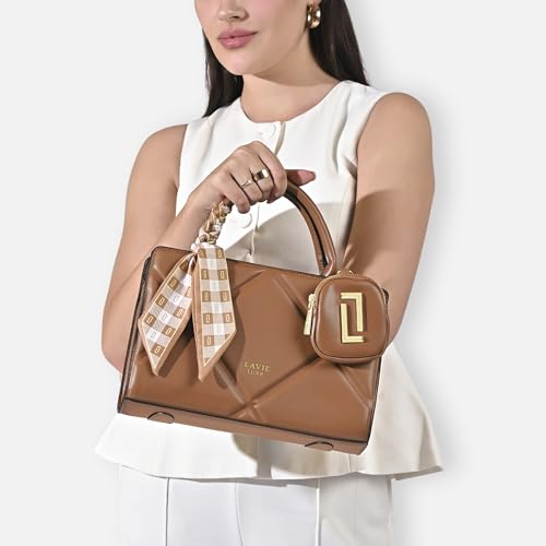 Image of Lavie Luxe Women's Quaro26 Horizontal Small Satchel Handbag | Satchel Bag for Work | Ladies Purse | Stylish Shoulder Bag | Gift For Women