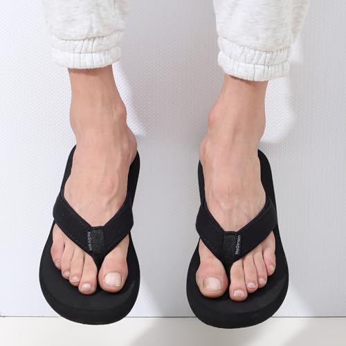 Image of NoStrain Men's Canvas Slippers, Flip Flops & Chappal - Angular Fit
