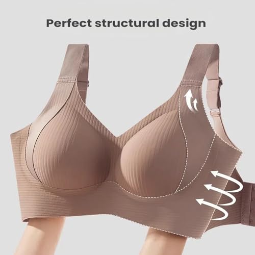 Submarinen-S Bra, Recentof Bra, Women's Ribbed Adjustable Wireless Bras, Wide Side Wings Sculpted Curves 6