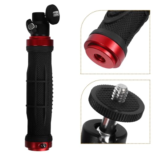 Image of GANAZONO Versatile Screw, for Indoor and Outdoor for 1 /4inch Suitable and Video Camera Stabilizer Handle Grip with Comfortable Silicone Sturdy Aluminium Alloy Material Use Equipment