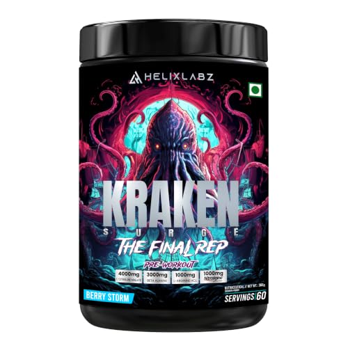 HELIXLABZ Kraken Pre-Workout 60 Servings Berry Storm 1 g - Image 2