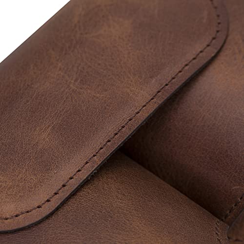 Hardiston Airpods Max Case, Genuine Leather Handmade, Protective Premium Leather Ear Cup Covers, Soft-Slim Travel Carrying Case, Compatible For Airpods Max (Brown) #TOP4