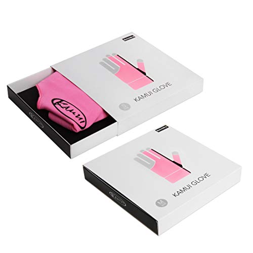 KAMUI Billiard Glove - Quickdry - for Left Hand (Pink, X-Large)