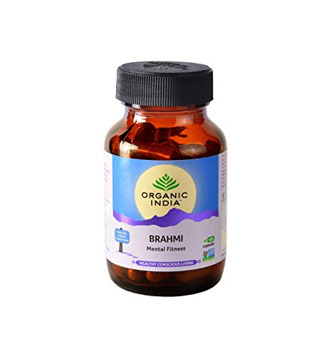 A TATA Product - Organic India Brahmi - 180 Veg Capsules, Naturally Promotes Concentration & Memory, Mental Fitness, Reduces Stress & Anxiety, GMP & NPOP Certified Organic product image 3