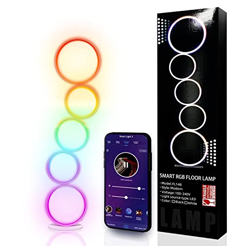 JIRTH RGB tAv F tACg ϐF LED tAX^h Rt Av X}[g X^hv Compatible with Alexa  C~l[V ԐڏƖ ArGgCg O p[e