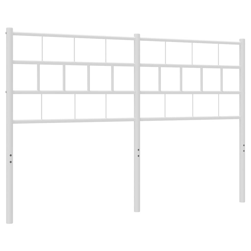 Homvdxl Metal Headboard, Brick Style Headboards Bed Frame Sizes, 90 cm Floor Standing for Single Small Double King Size and Super King, White - 142x90 cm