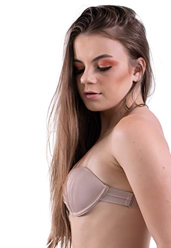 Sutia NVA Silicone Com Bojo Alça de Brinde Feminino Tomara Que Caia (G)