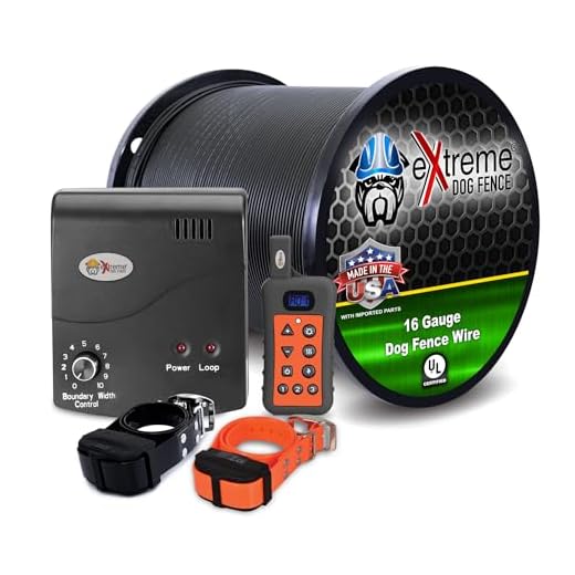 Electric Dog Fence + Remote Trainer - 2 Dog / 1000' of 16 Gauge Underground Dog Fence Wire (Up to 1 Acre) - Dual Solution to Contain and Train Your Dog(s) with a Single Collar
