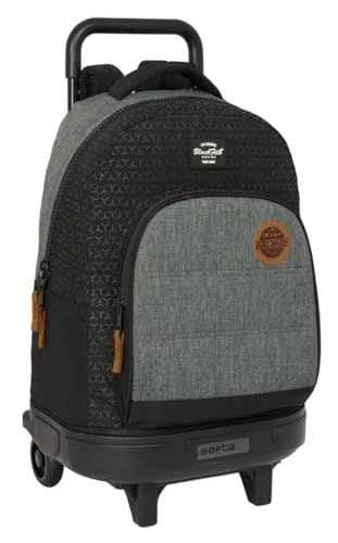 BLACKFIT8 Old School - Mochila Grande con Ruedas, Compacta, Extraíble, Ideal para Niños de Diferentes Edades, Cómoda y Versátil, Calidad y Resistencia, 33x22x45 cm