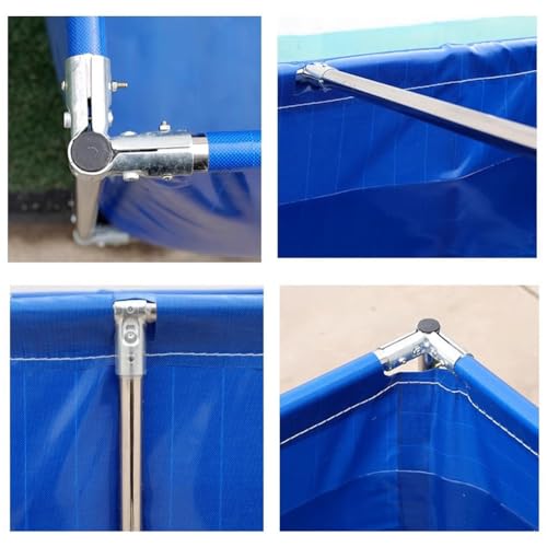 Réservoir d'eau d'aquaculture résistant aux intempéries et pliable avec vanne