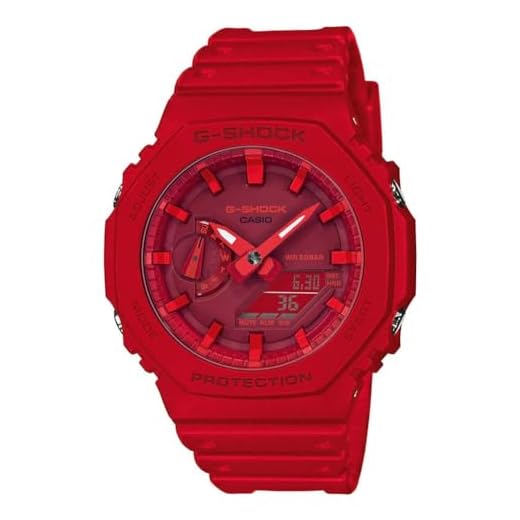 Casio Reloj Análogico-Digital para Hombres de Cuarzo con Correa en Caucho GA-2100-4AER